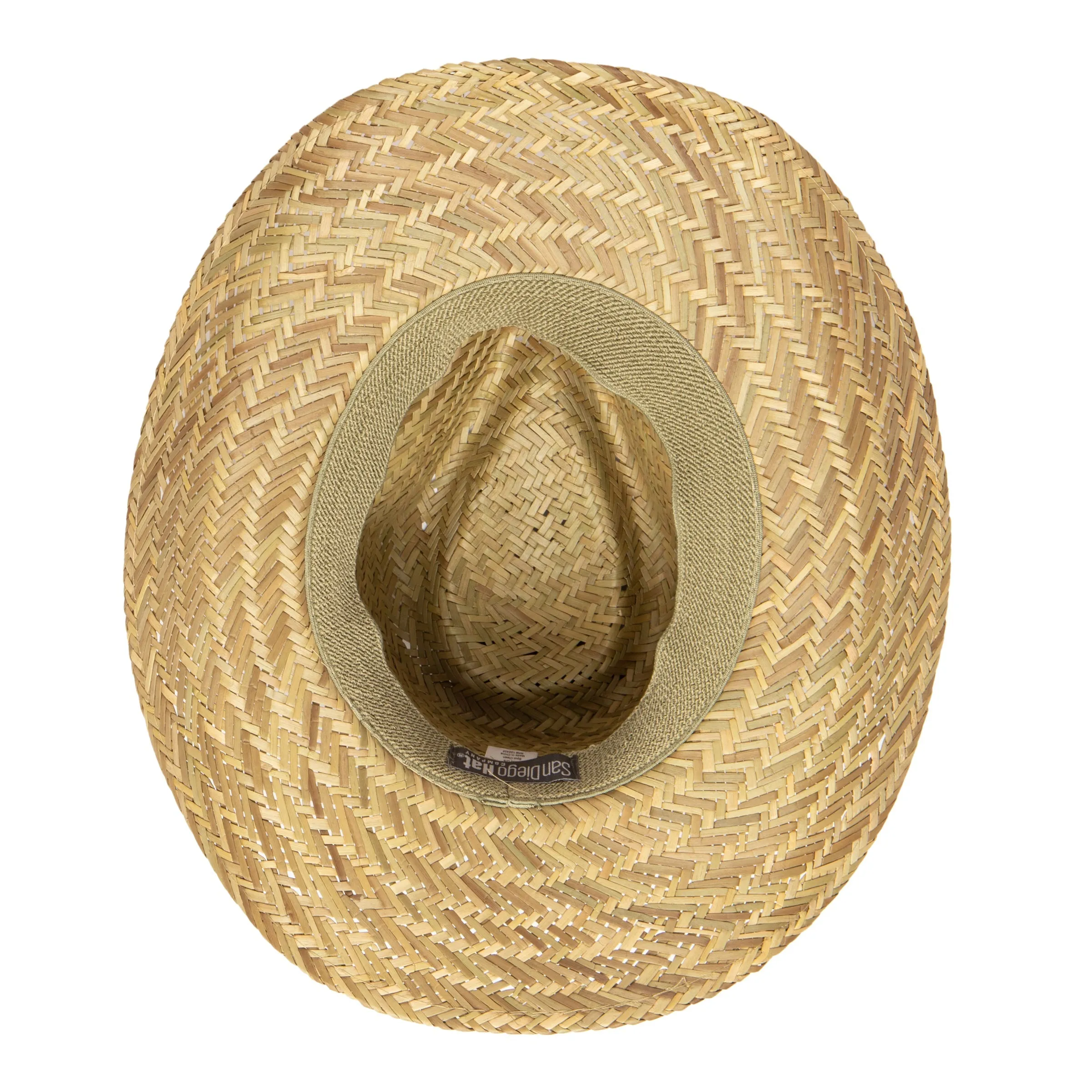 Men's Woven Rush Straw Cowboy With Pu Band