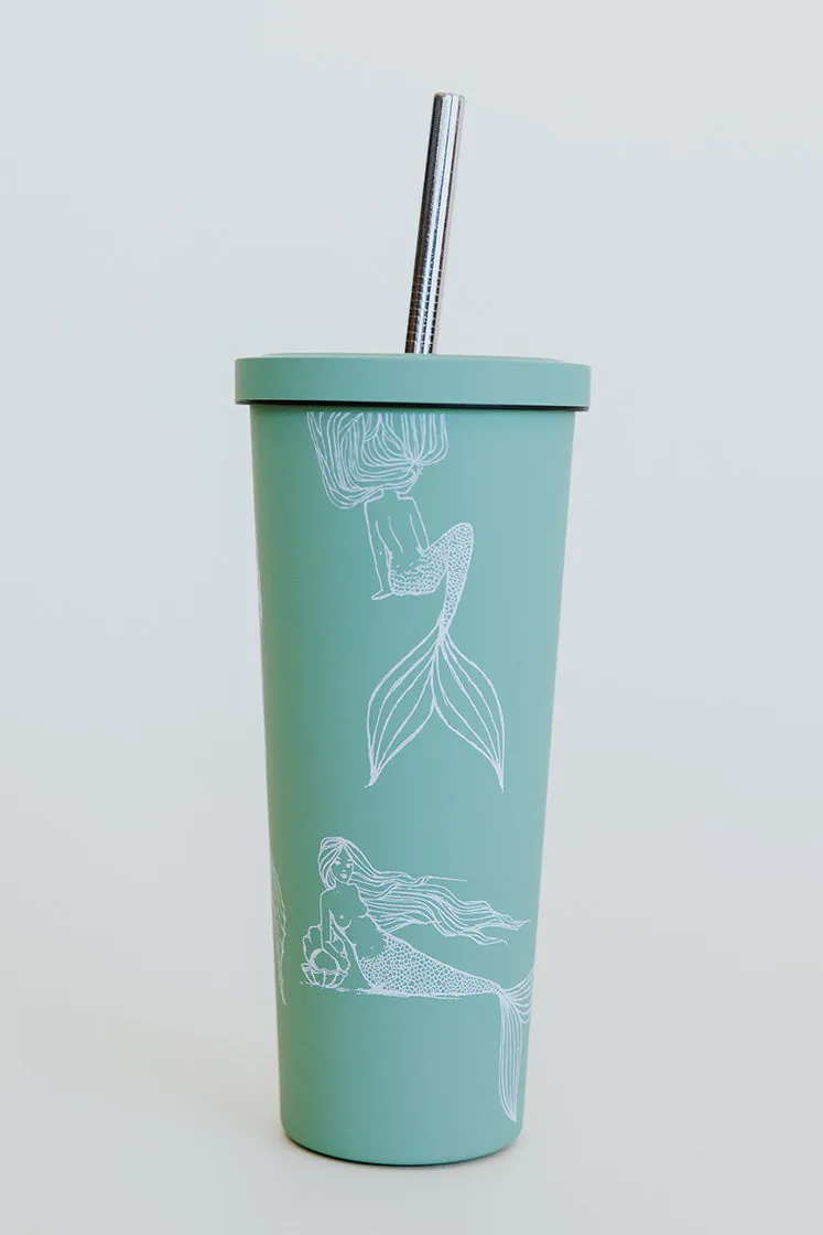 Mermaid Party Tumbler - Sage