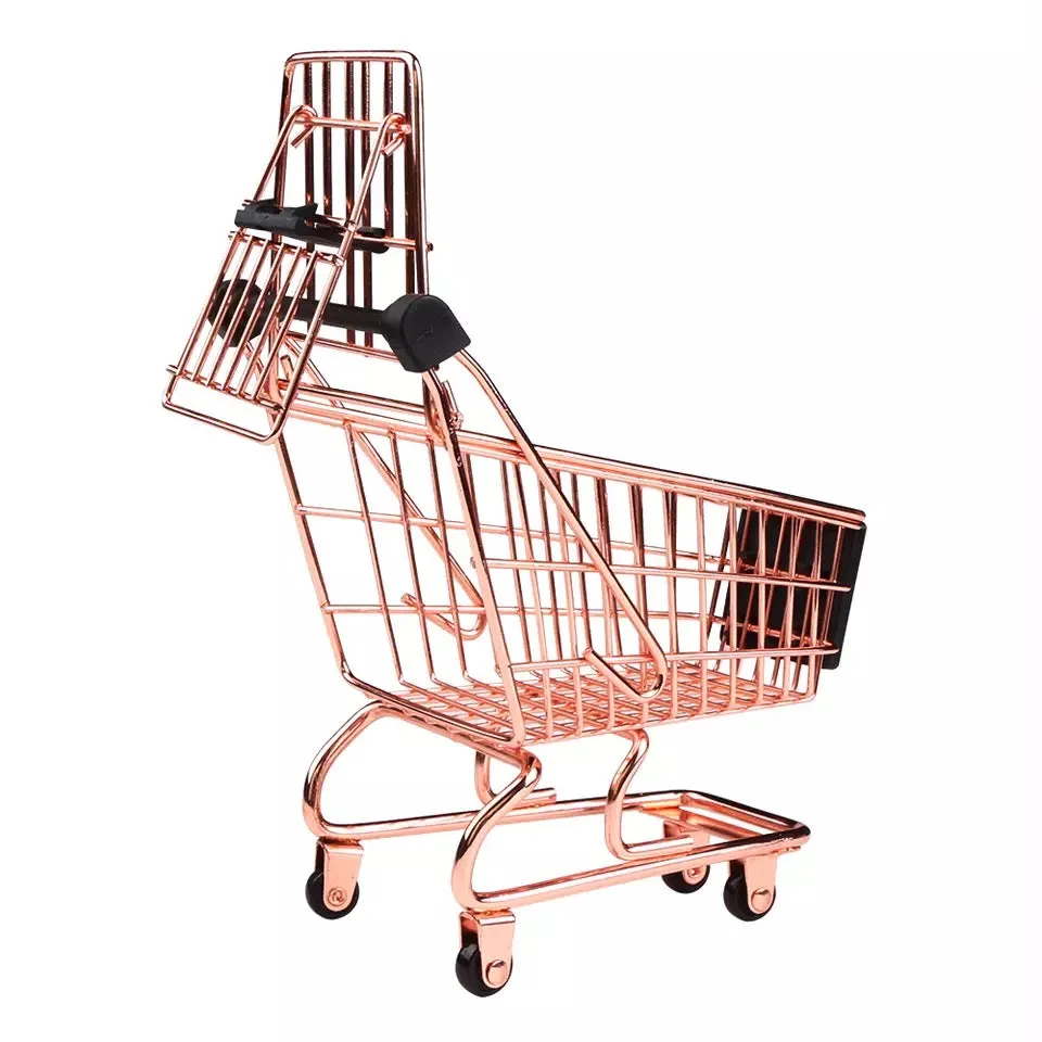 Mini Shopping Cart - Rose Gold