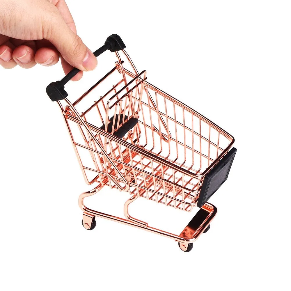 Mini Shopping Cart - Rose Gold