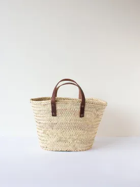 Mini Valencia Basket Bag, Tan