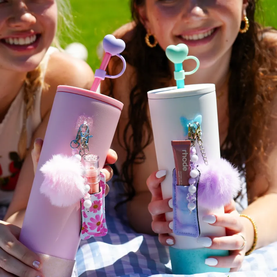 Mint Heart Straw Topper