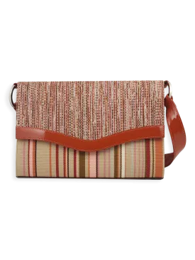 Onda Shoulder Handbag Beige Brown Rose 03