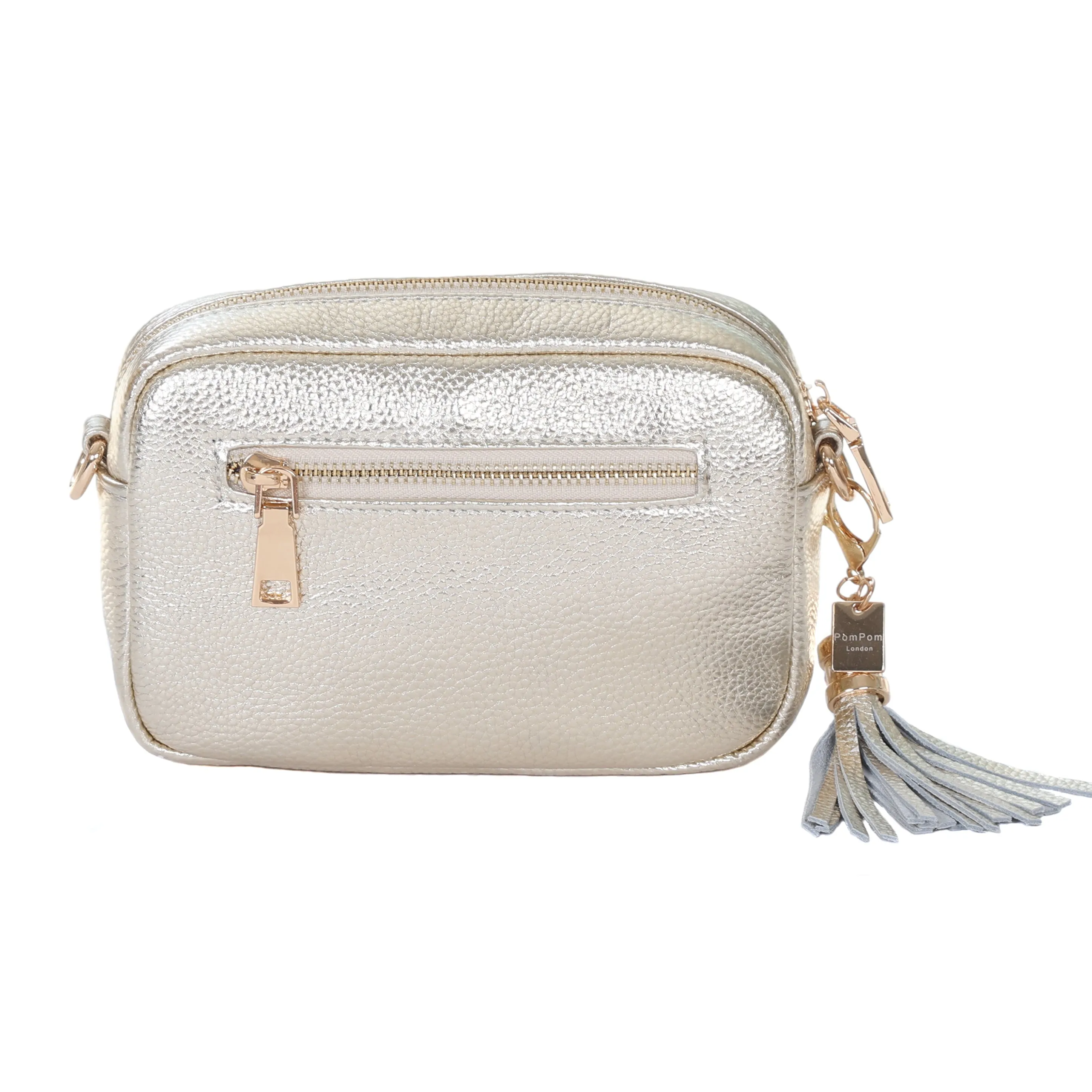 Pom Pom London City MINI Bag in Metallic Gold – Stylish and Compact Handbag for Every Occasion