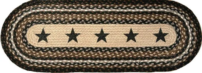 "Black Stars" Western Oval Patch Runner