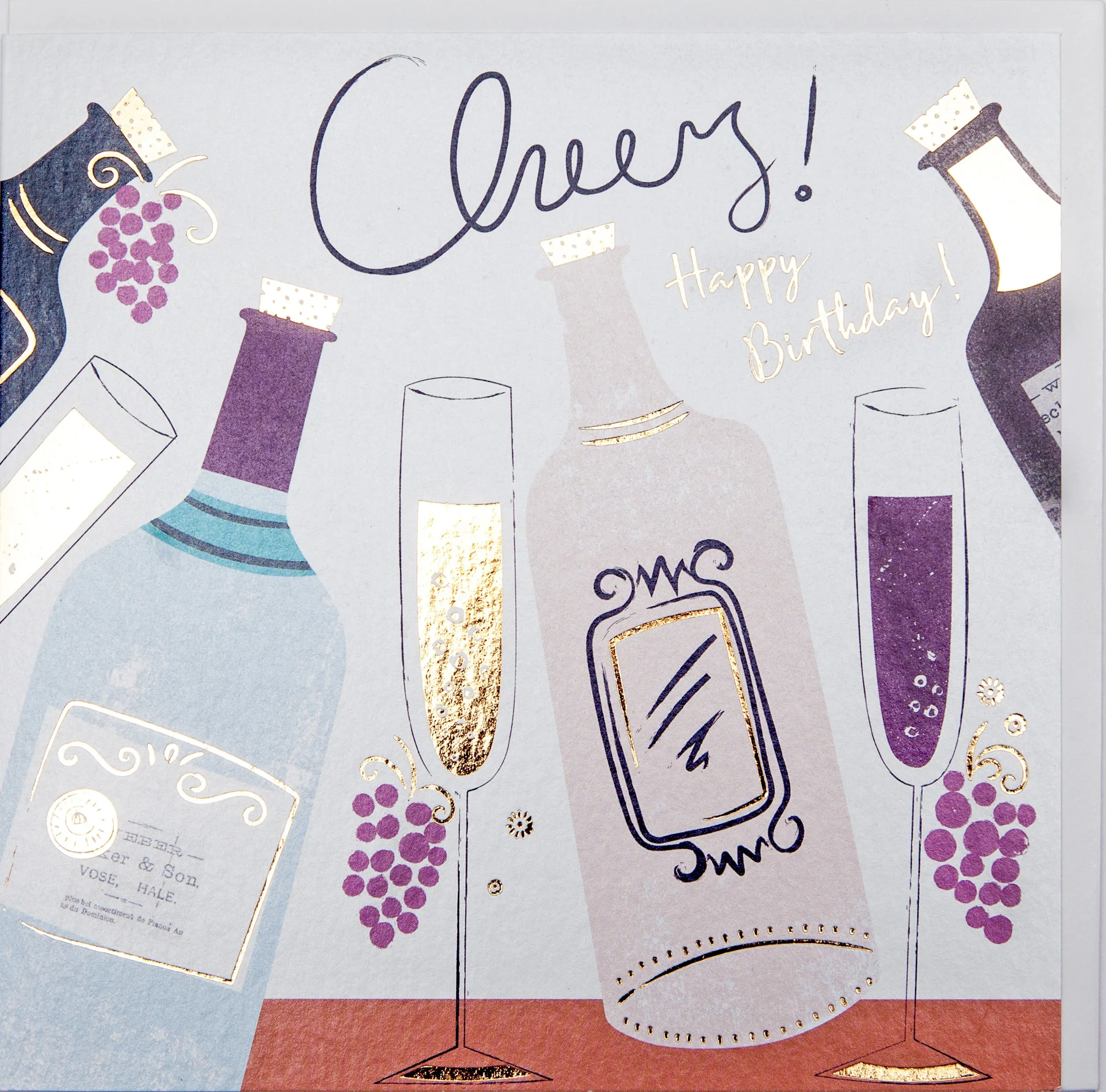 "Cheers! Happy Birthday" Greeting Card