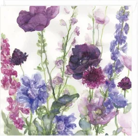 "Larkspur, Poppies & Scabious" Greeting Card