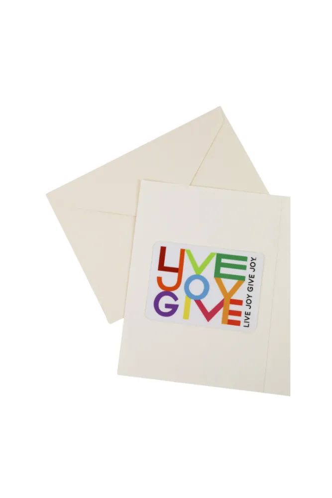"Live Joy Give Joy" Cat Card   Sticker