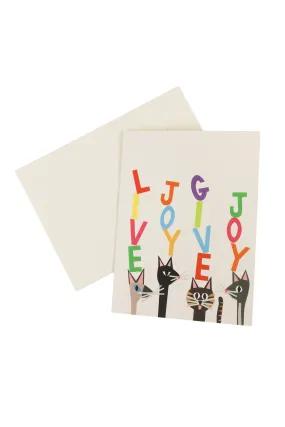 "Live Joy Give Joy" Garden Card   Sticker