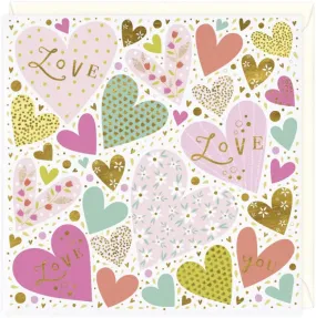 "Love Love Love You" Greetings Card