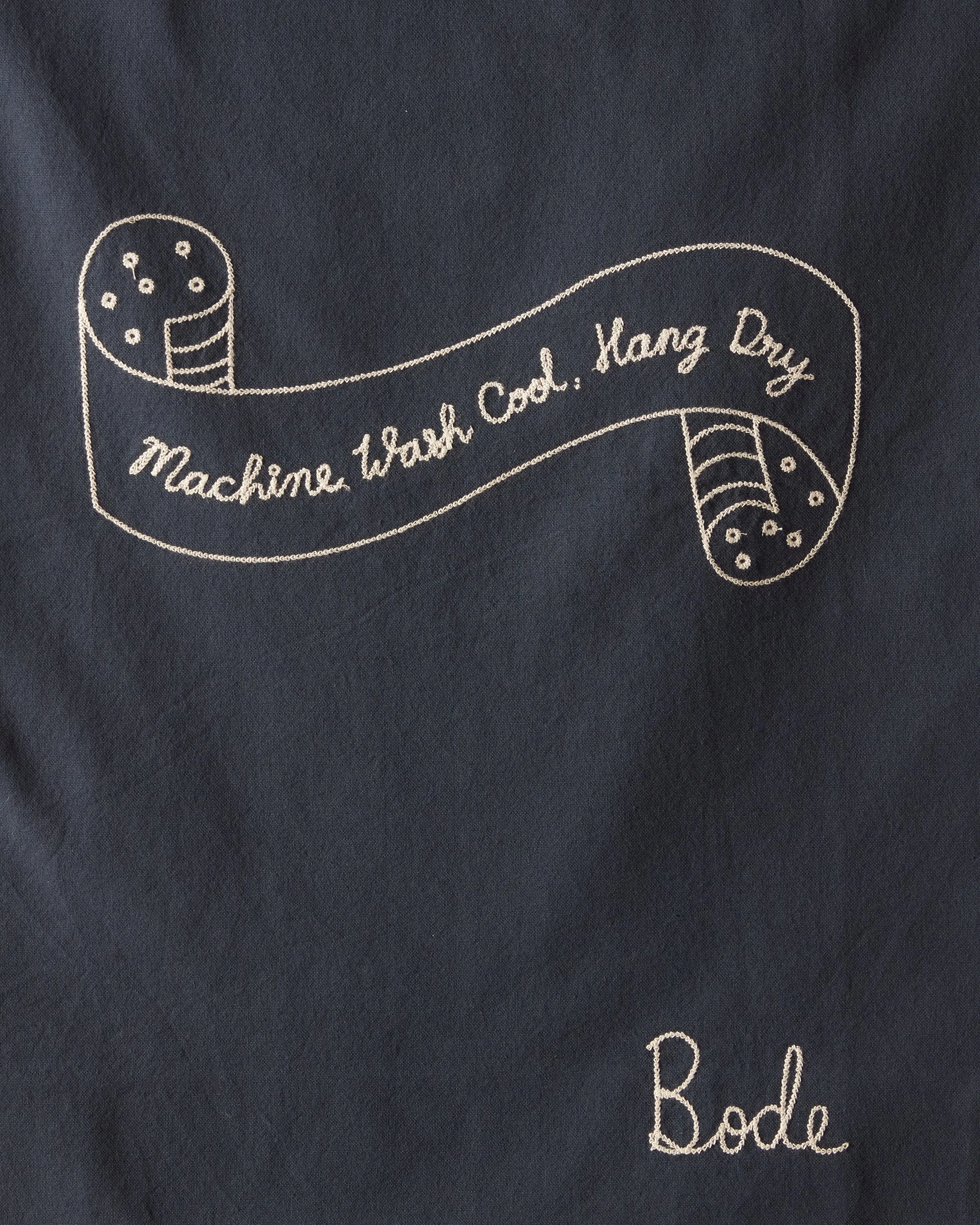 "Machine Wash Cool" Laundry Bag - Navy