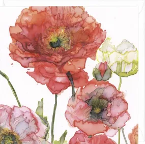 "Valiant Poppies" Greeting Card