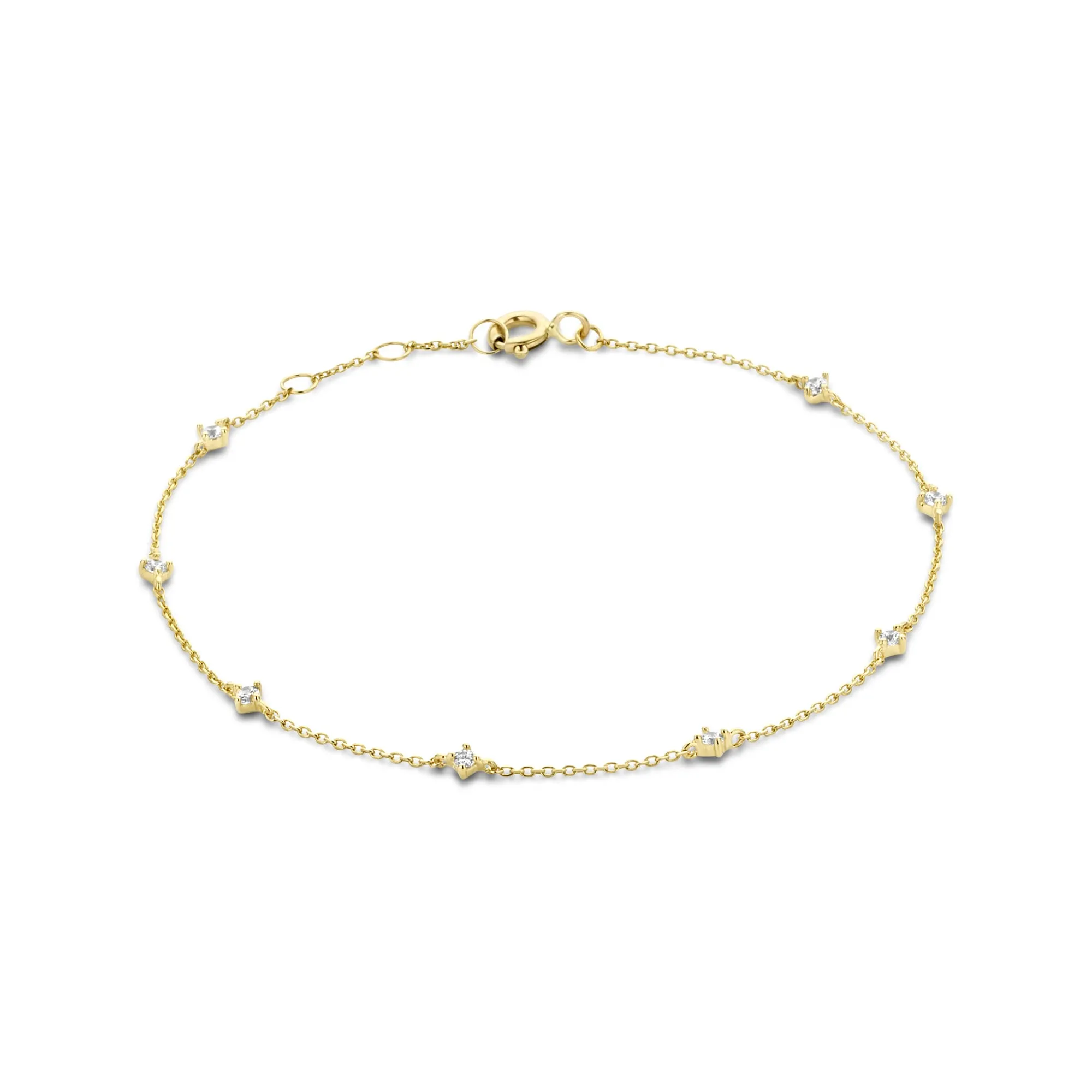 Rivoli Esmée 14 karat gold bracelet with zirconia stones