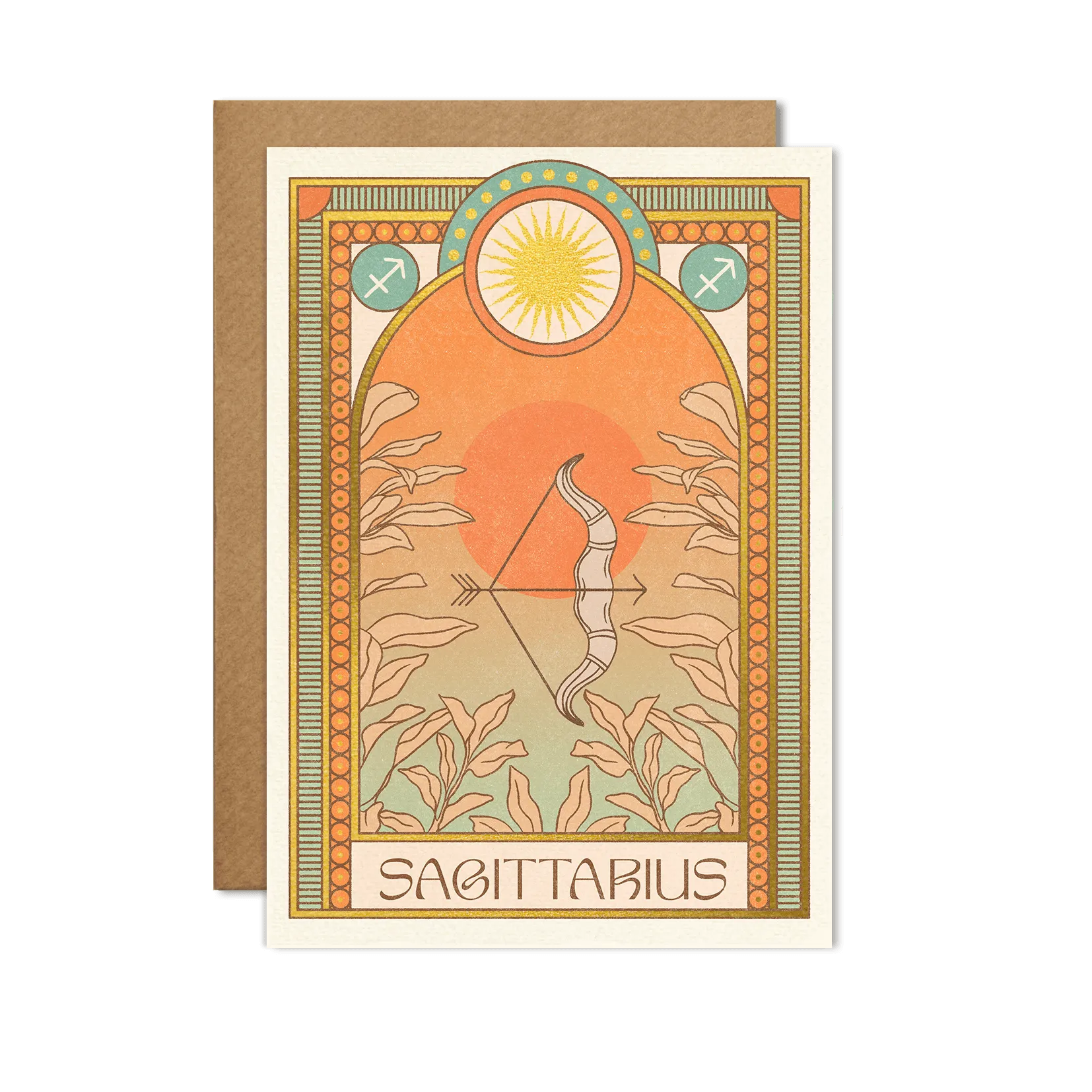 Sagittarius Zodiac Card