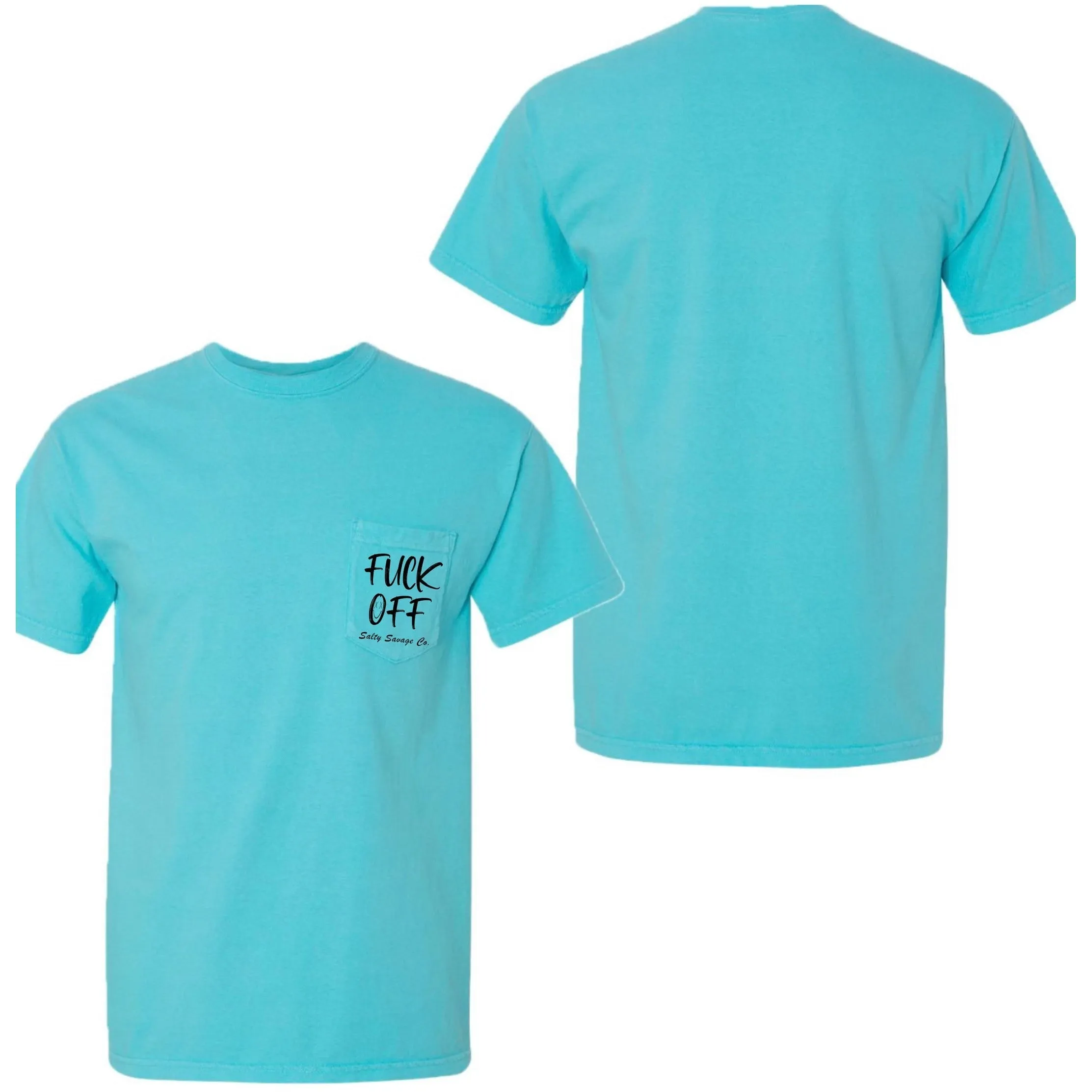 Salty Savage "Fuck Off" Pocket Tee | Basic