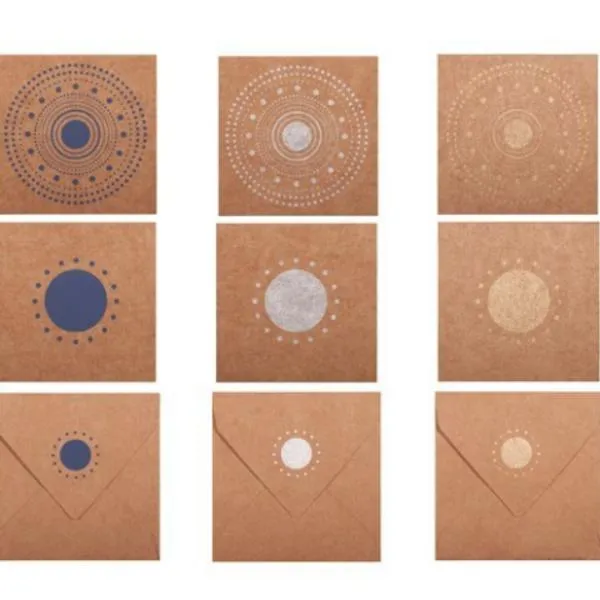 Sasha Design Mini Card and Envelope Note Set (Set of 12)