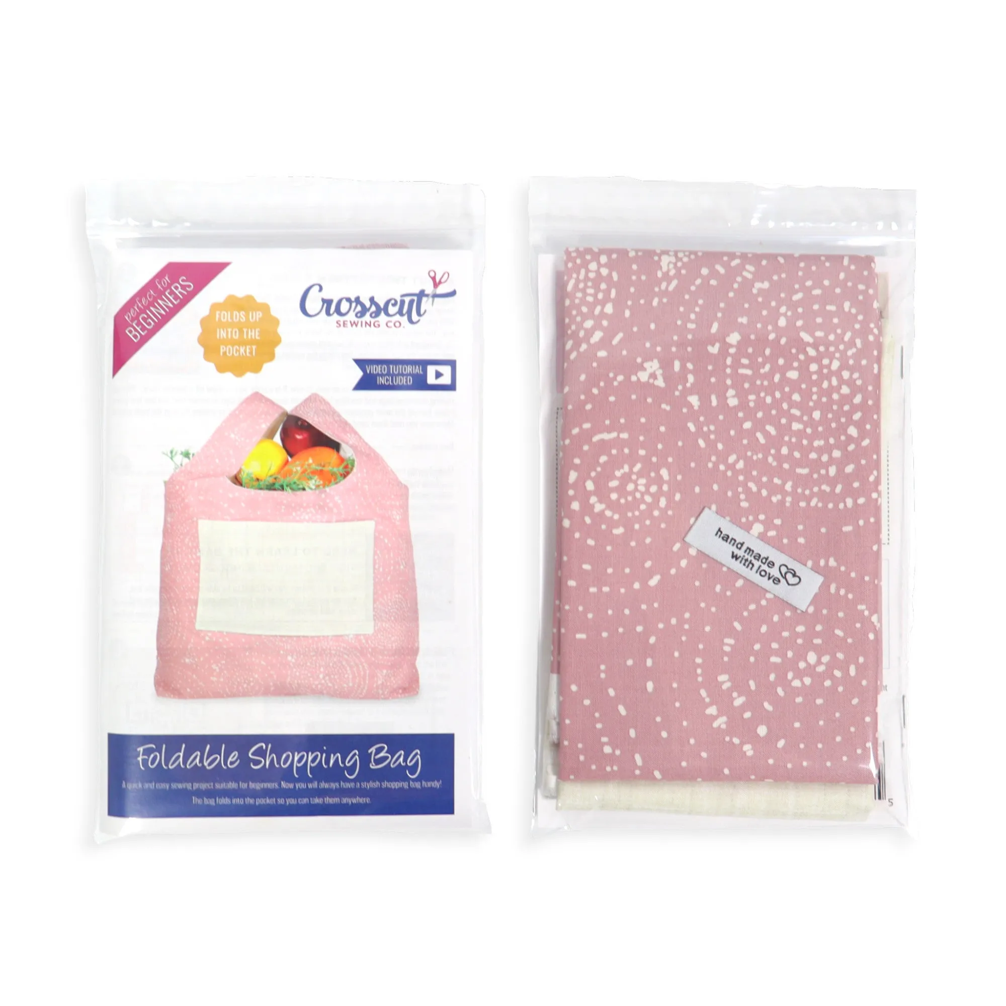 Shopping Tote Sewing Kit - Rose Spiral