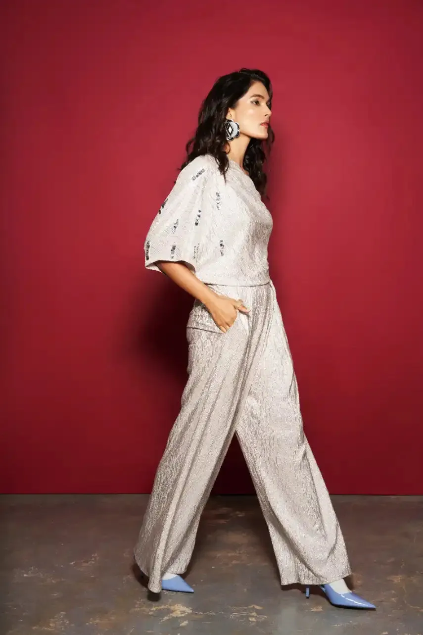 Silver Overlap Trouser
