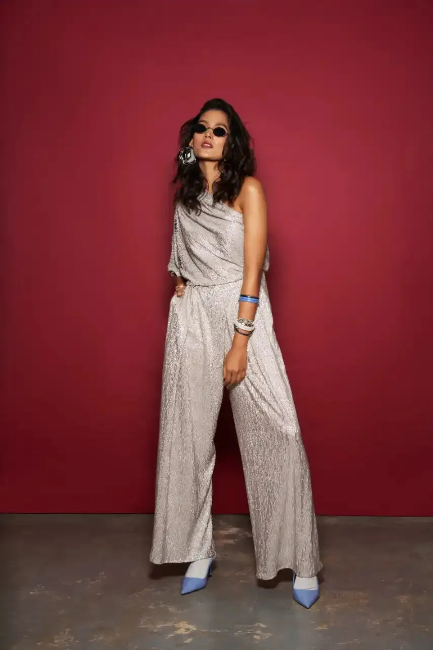Silver Overlap Trouser