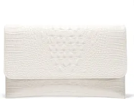 SWEETV Evening Clutch Purses for Women Elegant Wristlet Wallets Crocodile Pattern PU Leather Cross body Purse Formal/Wedding