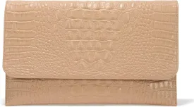 SWEETV Evening Clutch Purses for Women Elegant Wristlet Wallets Crocodile Pattern PU Leather Cross body Purse Formal/Wedding
