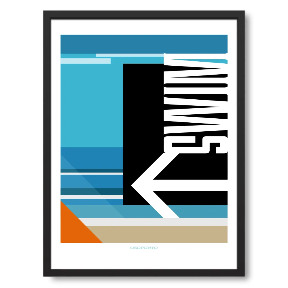 Swim This Way art poster