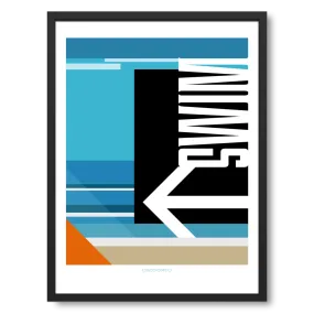 Swim This Way art poster