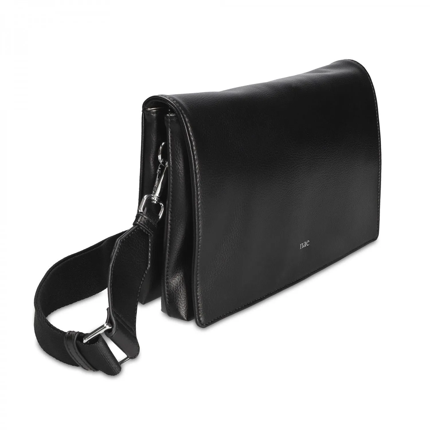Tara AppleSkin Crossed Shoulder Bag Black