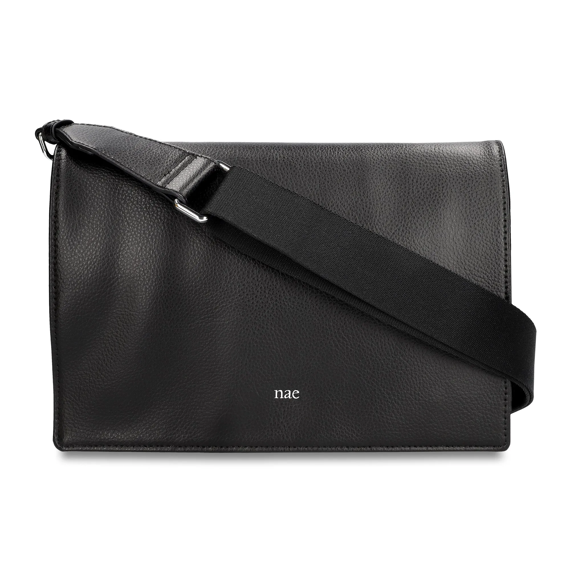 Tara AppleSkin Crossed Shoulder Bag Black