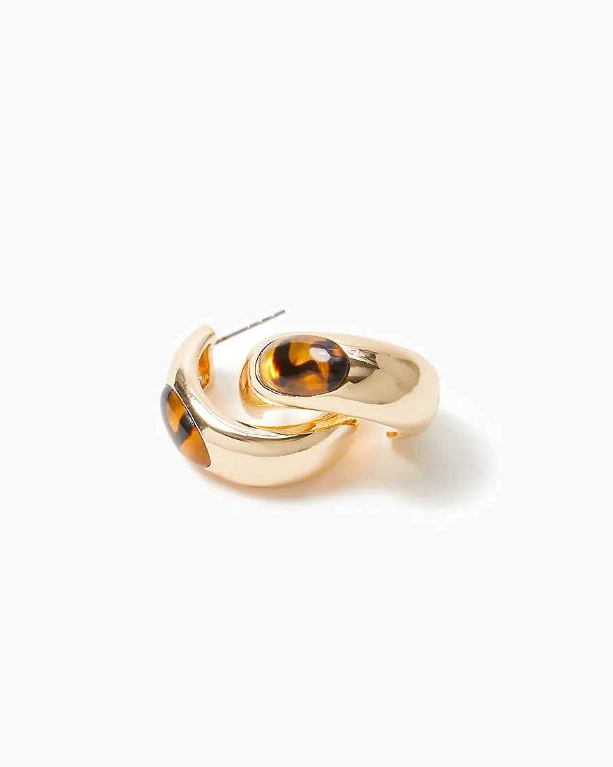 Tropical Rendezvous Hoop Earrings