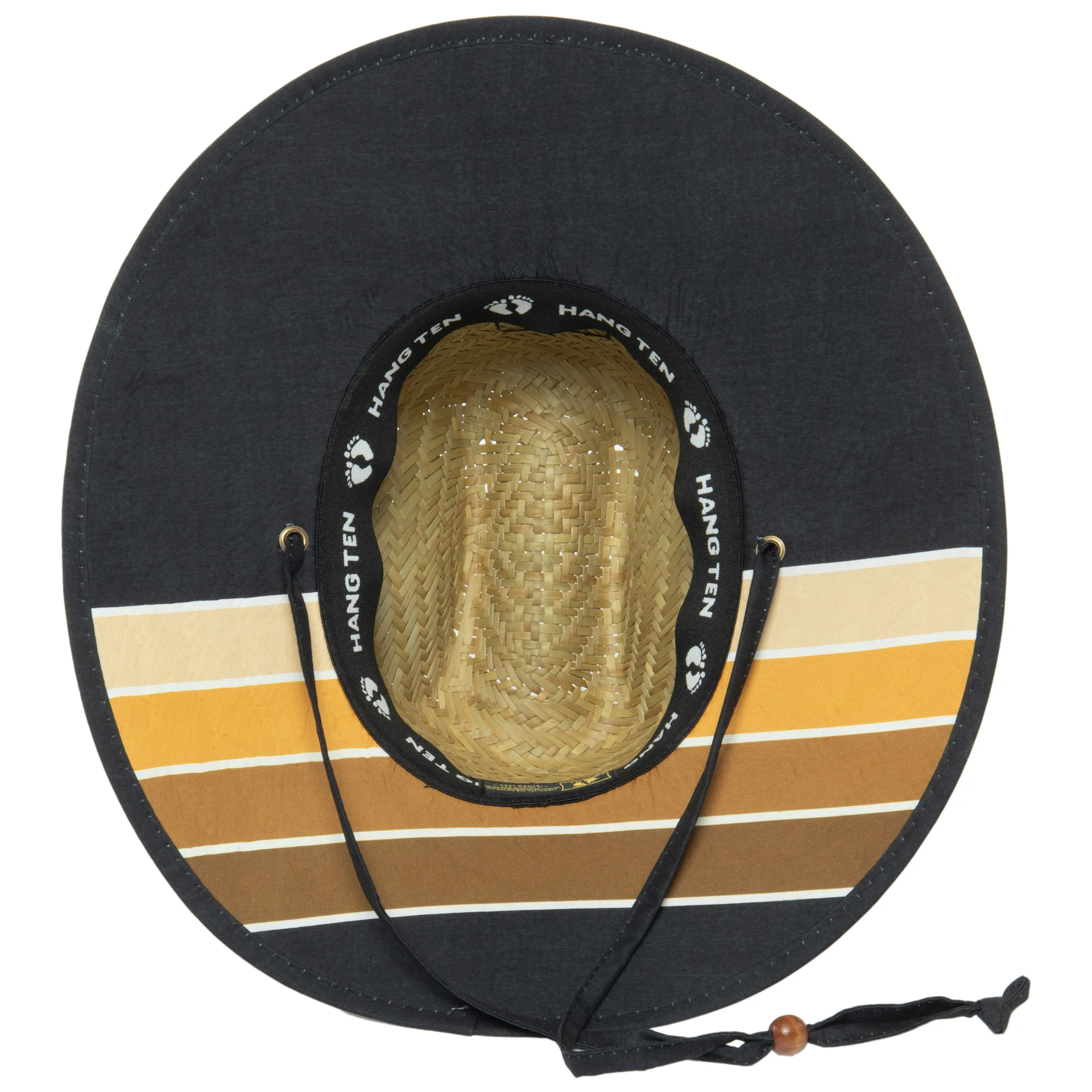 Tubular - Lifeguard Hat with Striped Under Brim by Hang Ten