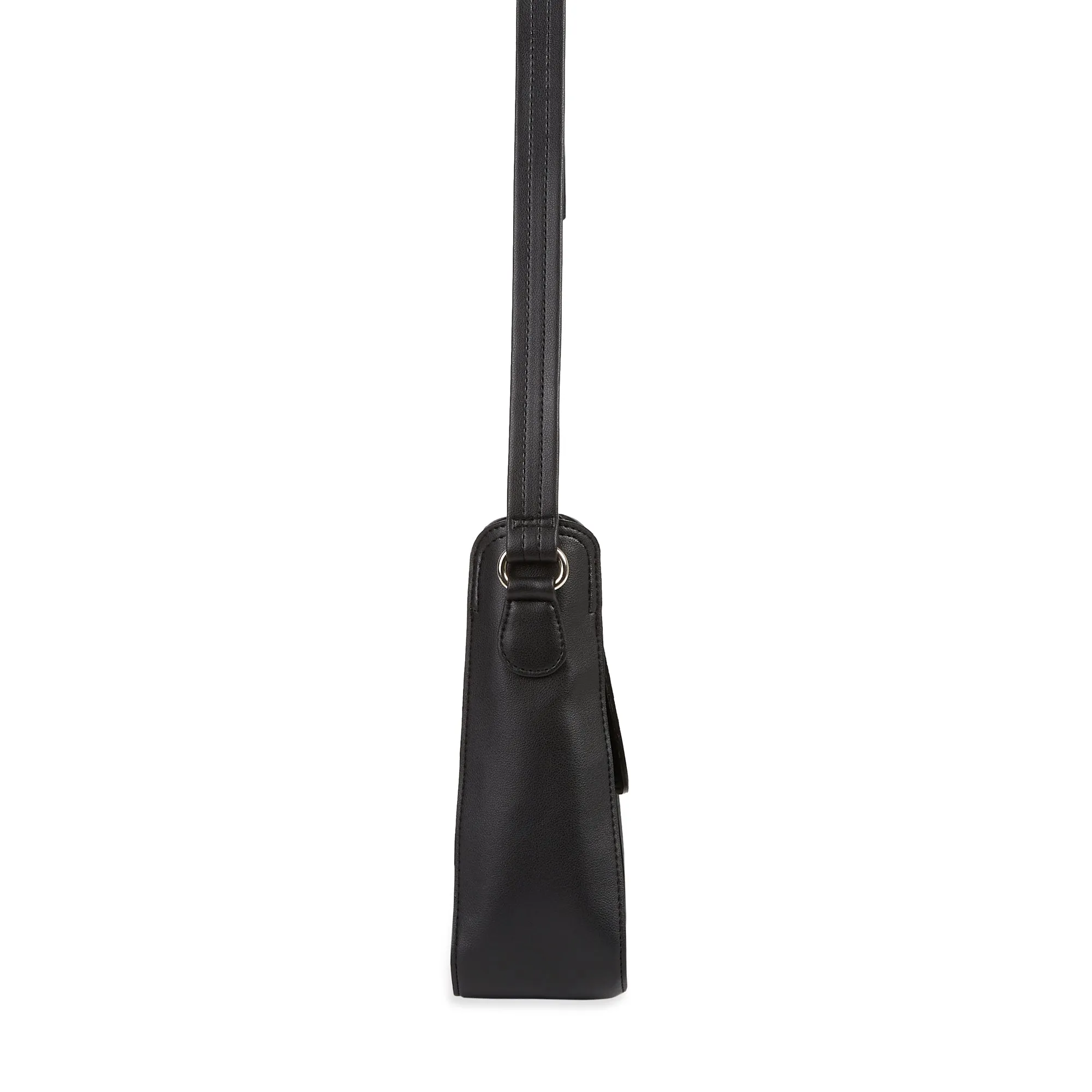 VIENNA VEGAN LEATHER SLING BAG BLACK