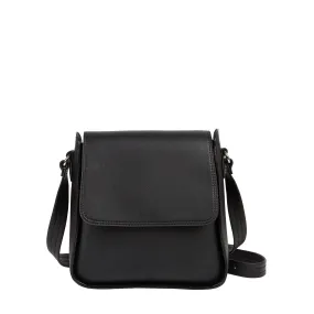 VIENNA VEGAN LEATHER SLING BAG BLACK