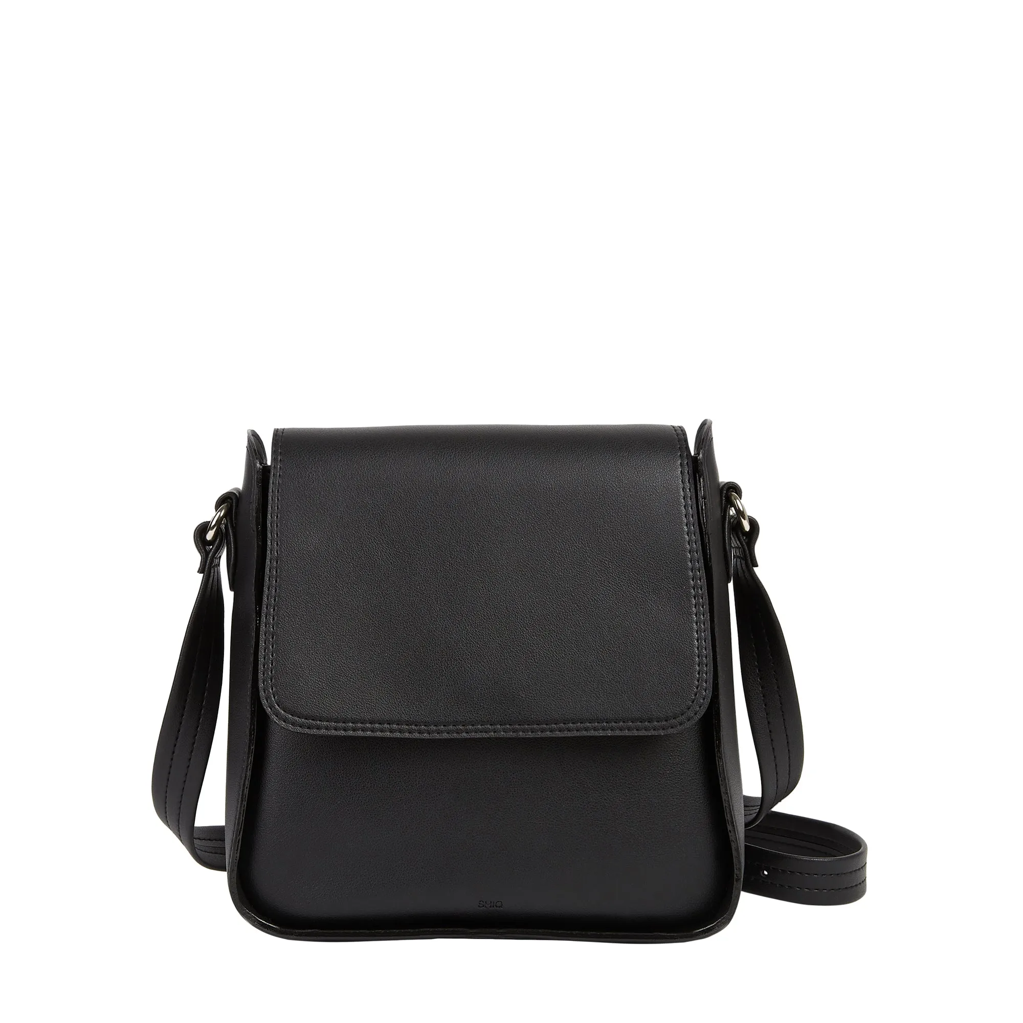 VIENNA VEGAN LEATHER SLING BAG BLACK