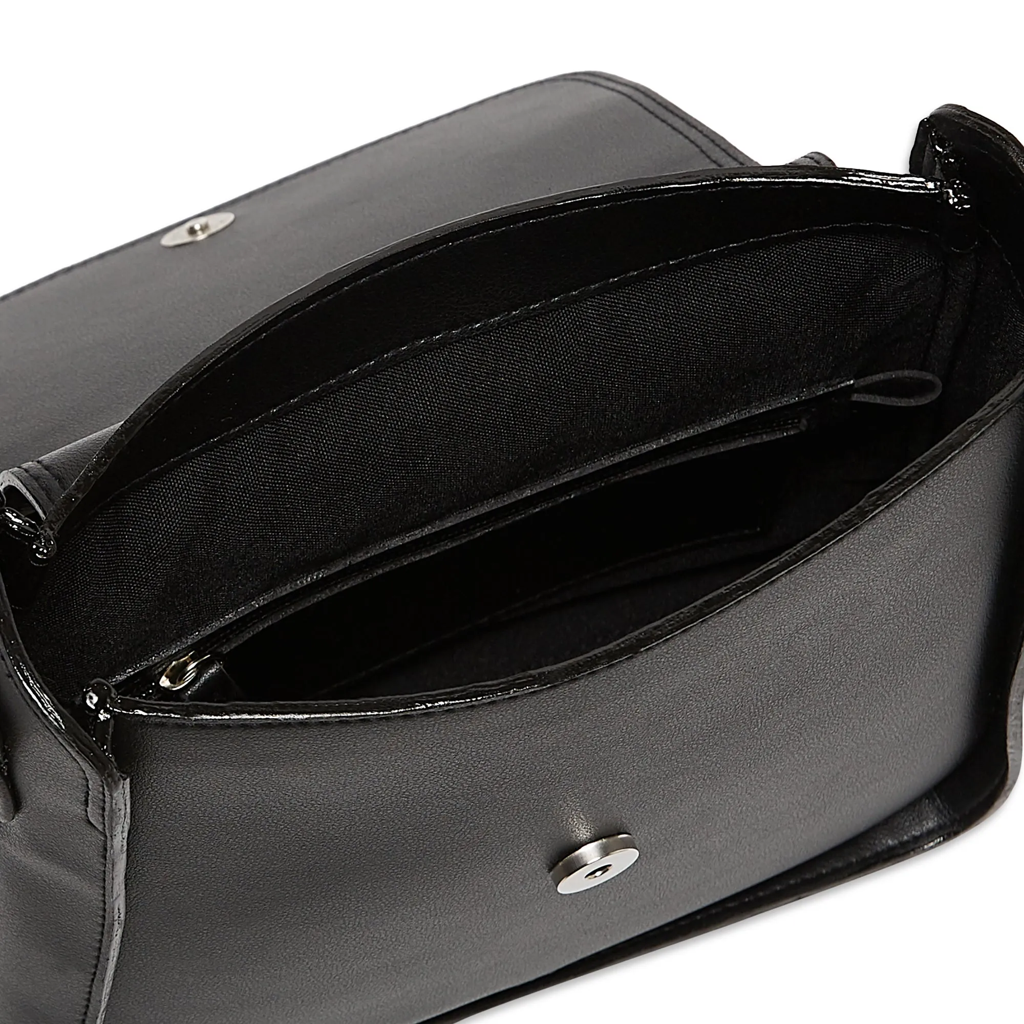VIENNA VEGAN LEATHER SLING BAG BLACK
