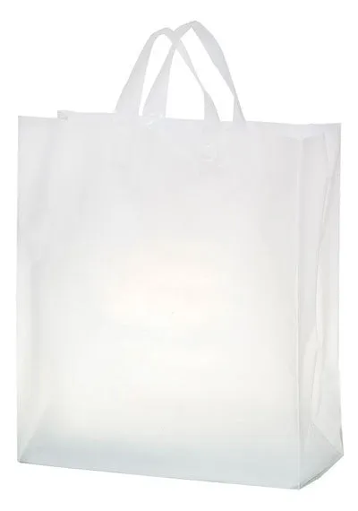 Wholesale Clear Frosted Soft Loop Shopper Bag - 19FSC16618