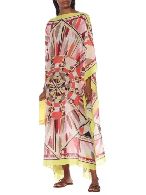 Women’s Corallo Printed Beach Chiffon Kaftan