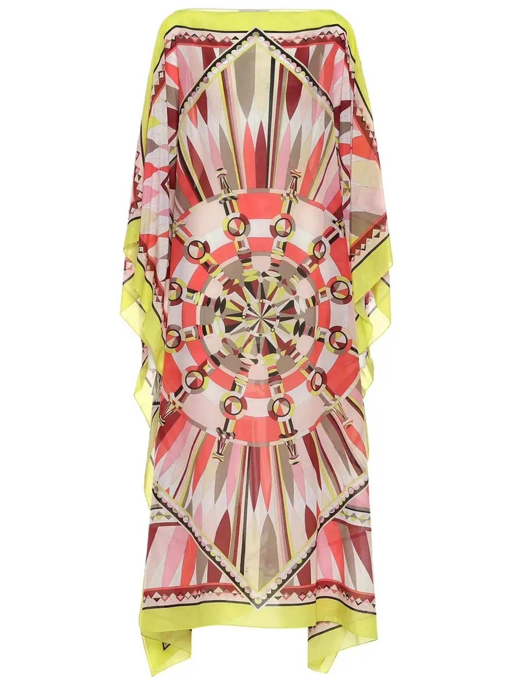 Women’s Corallo Printed Beach Chiffon Kaftan