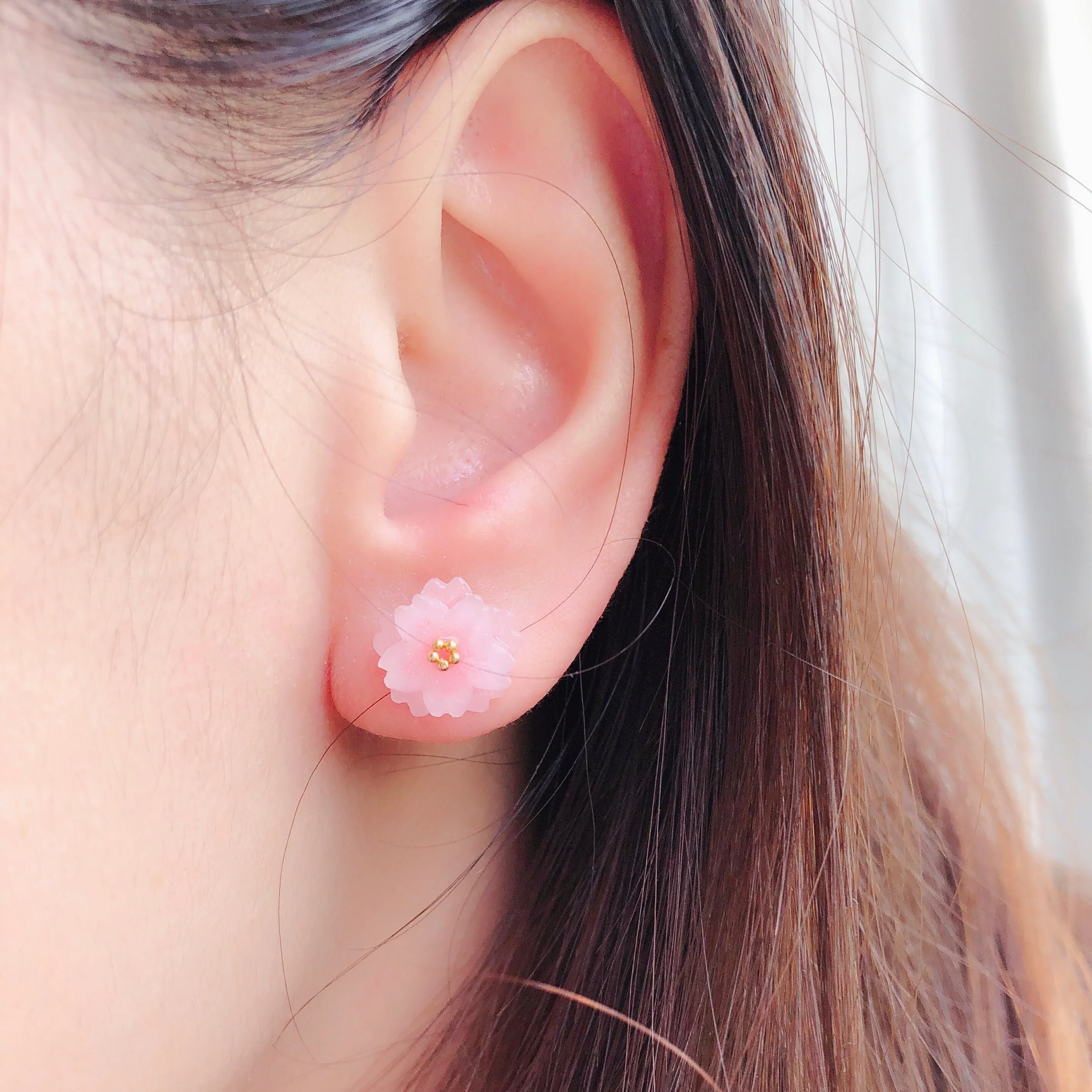 Yaezakura Earrings ヤエザクラ