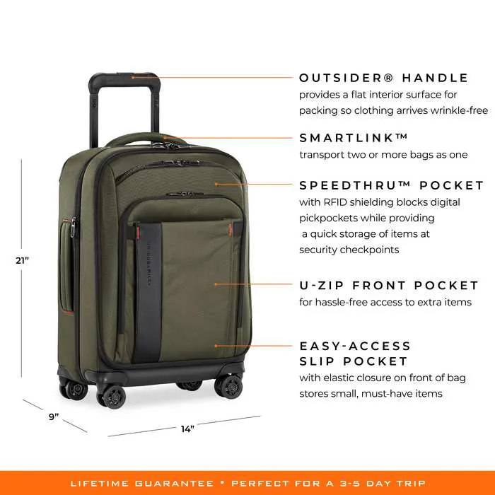 ZDX 21" International Carry-On Spinner