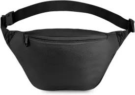 Zip Running Fanny Pack for Women and Men,Canvas Waist Bag with Adjustable Strap for Outdoors Workout Running,Hiking,Traveling,Biking,Rave and Festival